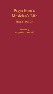 Front cover of Aus dem Leben eines Musikers by Fritz Otto Busch