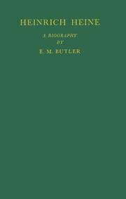 Cover of Heinrich Heine by Eliza Marian Butler
