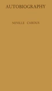 Front cover of Autobiography by Cardus, Neville Sir
