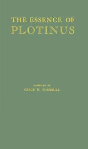 Cover of The essence of Plotinus by Plotinus