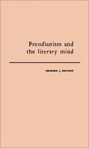 Front cover of Freudianism and the literary mind by Frederick John Hoffman