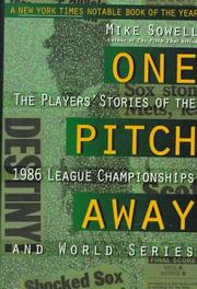 Cover of One Pitch Away by Mike Sowell