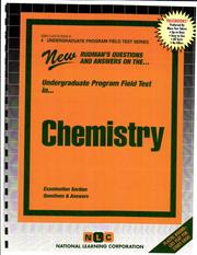 Front cover of Chemistry (Undergraduate Program Field Tests (Upft).) by Jack Rudman