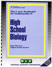 Front cover of High School Biology by National Learning Corporation