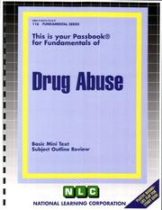Front cover of Drug Abuse by National Learning Corporation