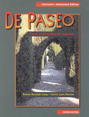 Cover of De Paseo by Donna Reseigh Long