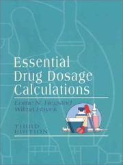 Front cover of Essential drug dosage calculations by Lorrie N. Hegstad