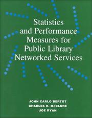 Cover of Statistics and performance measures for public library networked services by John Carlo Bertot