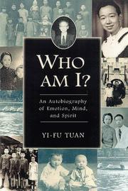 Front cover of Who Am I? by Yi-fu Tuan