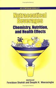Front cover of Nutraceutical beverages by Fereidoon Shahidi
