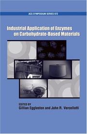 Front cover of Industrial application of enzymes based on carbohydrate-based material by Gillian Eggleston