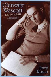 Front cover of Glenway Wescott personally by Jerry Rosco