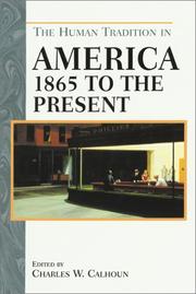 Cover of The Human Tradition in America by Charles W. Calhoun