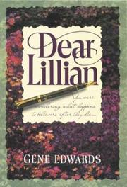 Cover of Dear Lillian by Gene Edwards