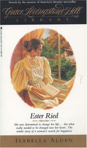 Cover of Ester Ried (Grace Livingston Hill Library) by Isabella Macdonald Alden