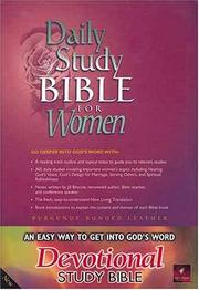 Front cover of Daily Study Bible for Women, burgundy bonded (Daily Study Bible for Women) by Unknown