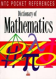 Cover of Dictionary of mathematics by MCGRAW-HILL SCHOOL