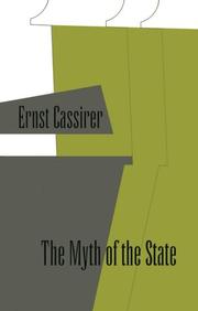 Cover of The myth of the state by Ernst Cassirer
