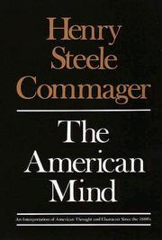 Cover of The American mind by Henry Steele Commager