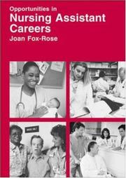 Cover of Opportunities in Nursing Assistant Careers by Joan Fox-Rose