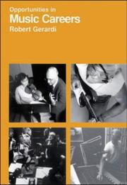 Cover of Opportunities in music careers by Robert Gerardi