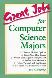 Cover of Great jobs for computer science majors by Jan Goldberg