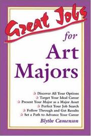 Cover of Great Jobs for Art Majors by Blythe Camenson