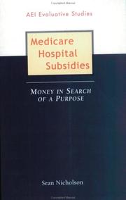 Front cover of Medicare hospital subsidies by Sean Nicholson