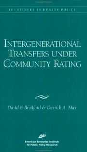 Cover of Intergenerational transfers under community rating by David F. Bradford