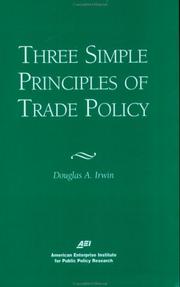 Cover of Three simple principles of trade policy by Douglas A. Irwin