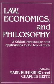 Front cover of Law, Economics, and Philosophy by Unknown