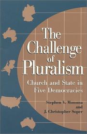 Front cover of The challenge of pluralism by Stephen V. Monsma