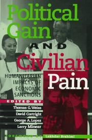 Front cover of Political gain and civilian pain by Thomas George Weiss