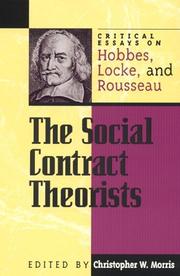Cover of The social contract theorists by Christopher W. Morris