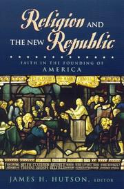 Cover of Religion and the new republic by James H. Hutson
