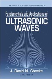 Cover of Fundamentals and Applications of Ultrasonic Waves (Pure and Applied Physics) by J. David N. Cheeke