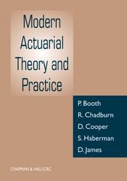 Cover of Modern actuarial theory and practice by P. Booth
