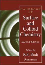 Cover of Handbook of surface and colloid chemistry by K. S. Birdi