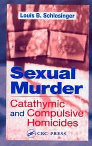 Cover of Sexual Murder by Louis B. Schlesinger