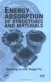 Front cover of Energy absorption of structures and materials by Guoxing Lu