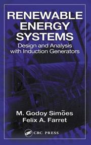 Cover of Renewable energy systems by Marcelo Godoy Simões