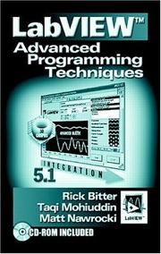 Cover of LabVIEW advanced programming techniques by Rick Bitter