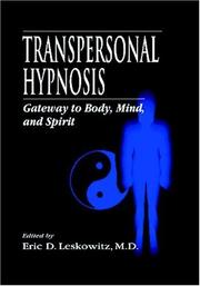 Cover of Transpersonal hypnosis by Eric D. Leskowitz