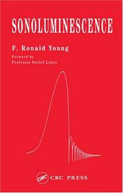Front cover of Sonoluminescence by F. Ronald Young