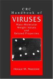 Front cover of CRC handbook of viruses by Horace M. Mazzone