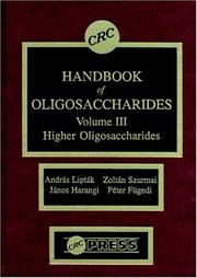Front cover of CRC handbook of oligosaccharides by Lipták, András D.Sc.