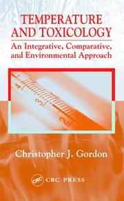 Cover of Temperature and Toxicology by Christopher J. Gordon