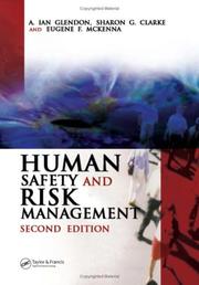 Cover of Human safety and risk management by A. Ian Glendon