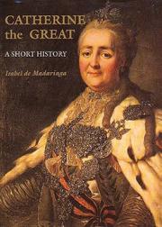 Front cover of Catherine the Great by Isabel de Madariaga