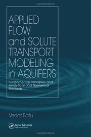 Front cover of Applied Flow and Solute Transport Modeling in Aquifers by Vedat Batu
